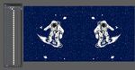 宇宙星空滑板飞行器宇航员
