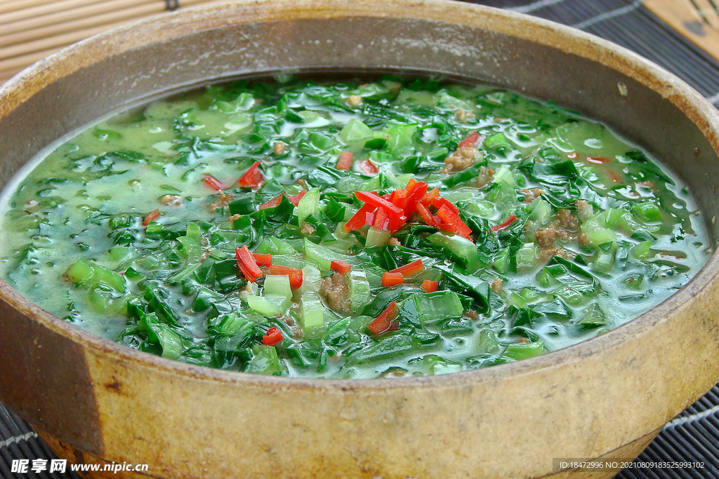 肉沫青菜钵