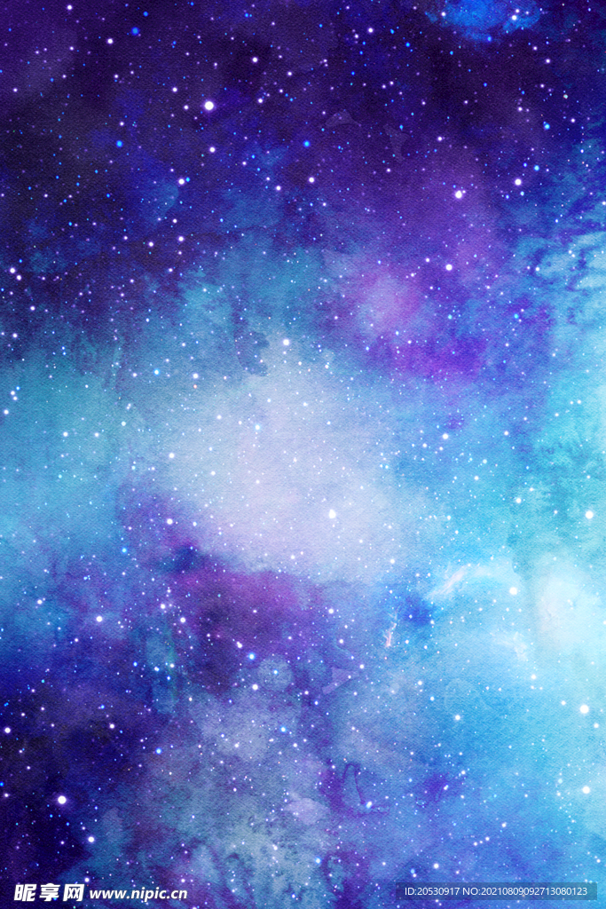 蓝色星空宇宙星空背景纹理