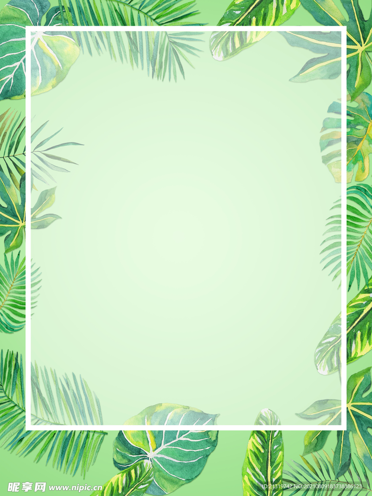 绿色商场促销背景