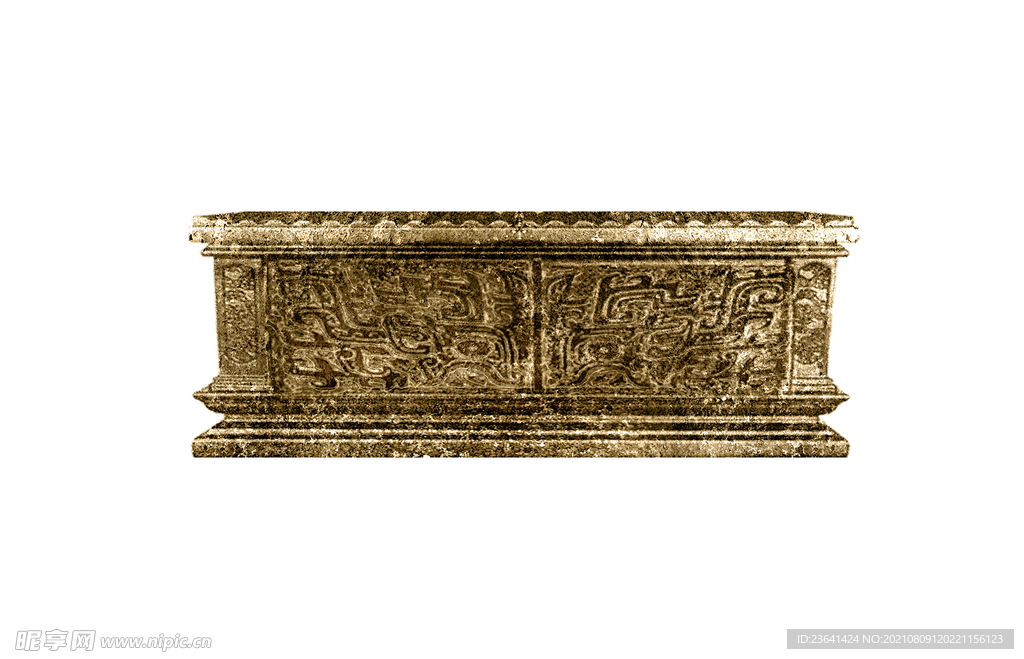 古纹金棺盒子