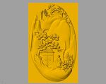  CAD浮雕装饰画3D模型