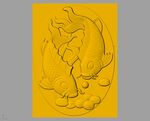 CAD浮雕装饰画3D模型