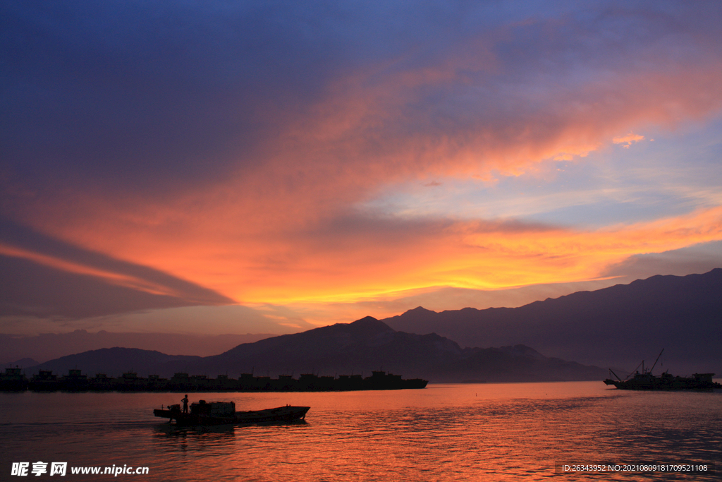 鄱阳湖夕阳