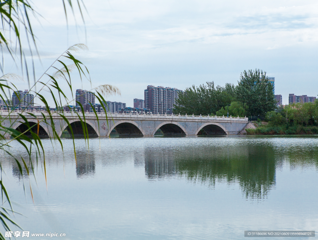 阅海湾水上公园 公园湖景