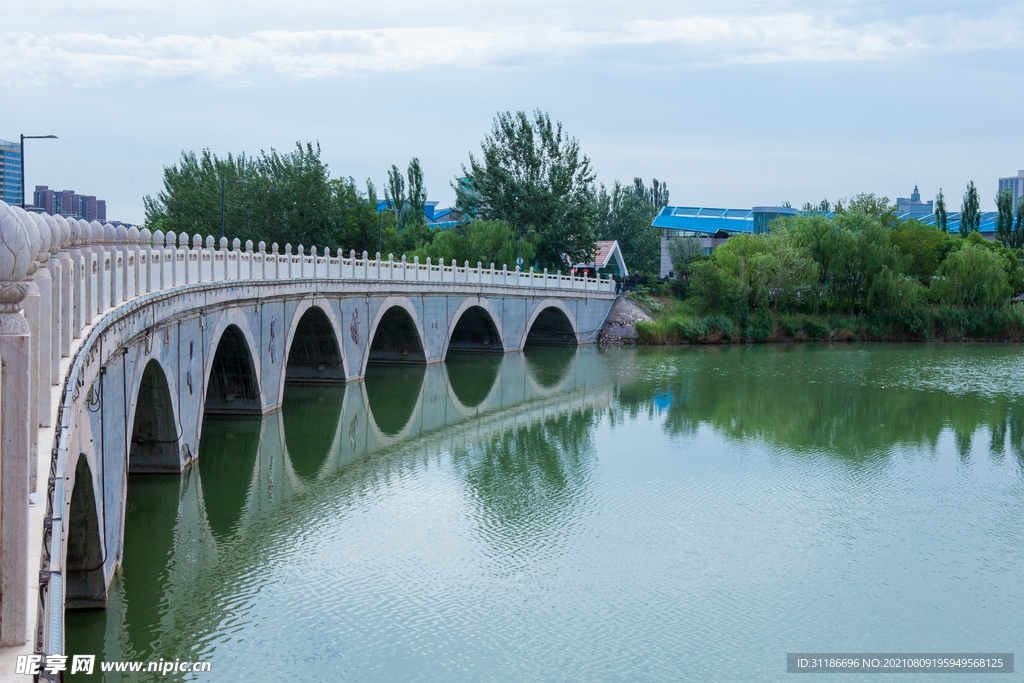 阅海湾水上公园 公园湖景