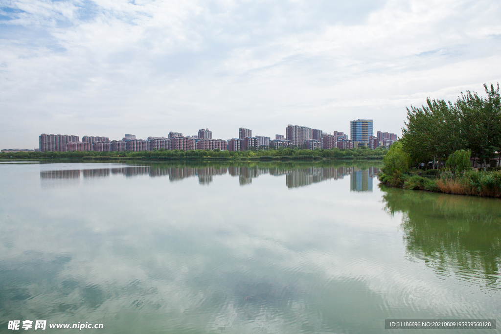 阅海湾水上公园 公园湖景