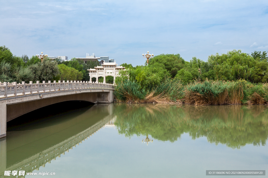 阅海湾水上公园 公园湖景