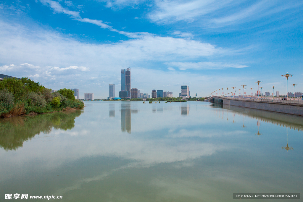 阅海湾水上公园 公园湖景