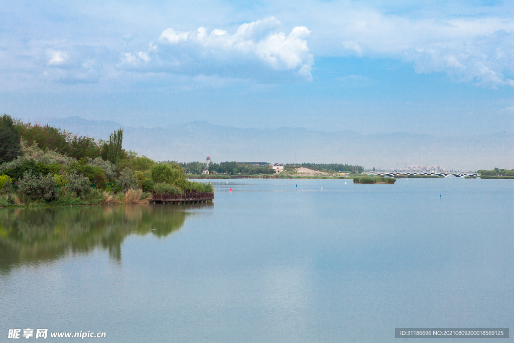 阅海湾水上公园 公园湖景