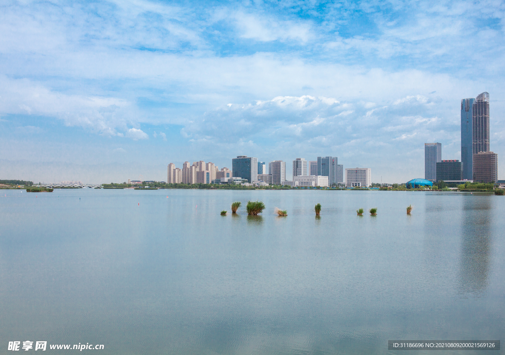 阅海湾水上公园 公园湖景