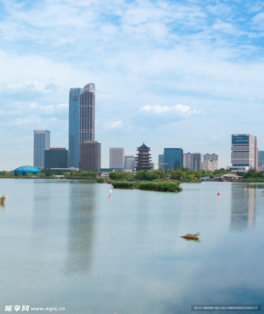 阅海湾水上公园 公园湖景