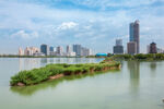 阅海湾水上公园 公园湖景