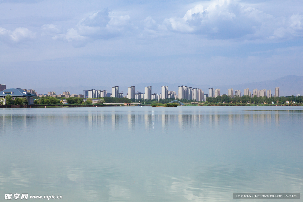 阅海湾水上公园 公园湖景