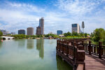 阅海湾水上公园 公园湖景