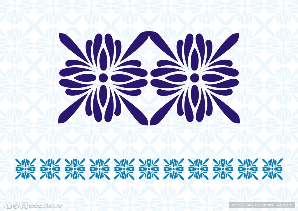  矢量花边 底纹