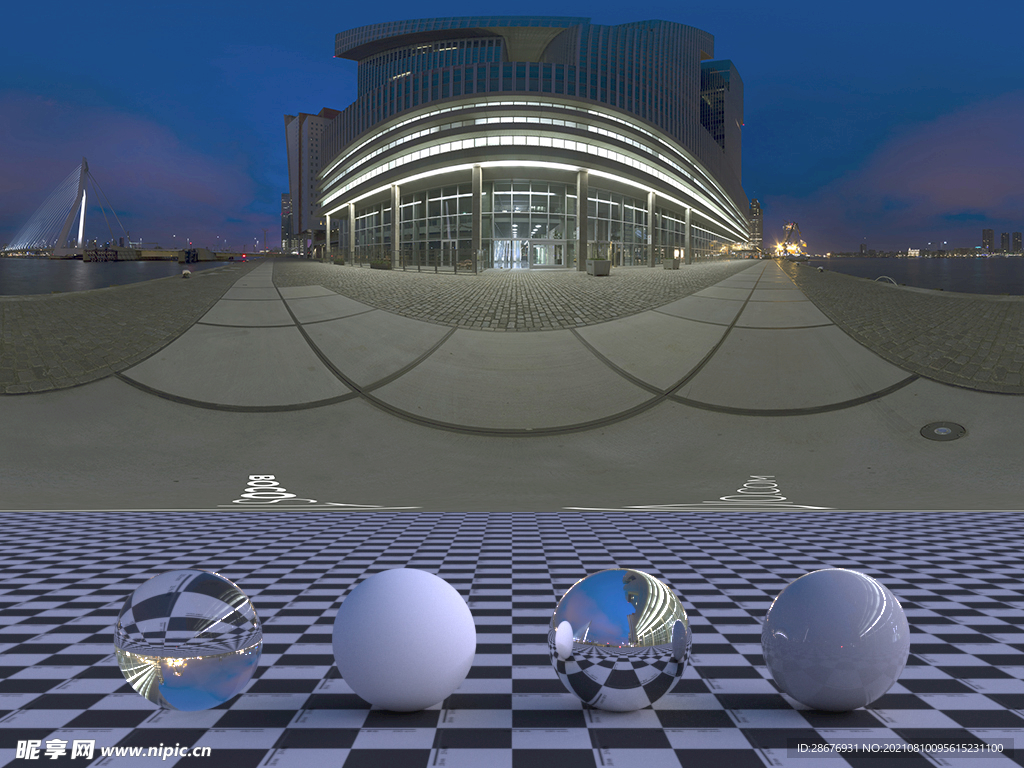 C4D城市街道贴图HDR贴图