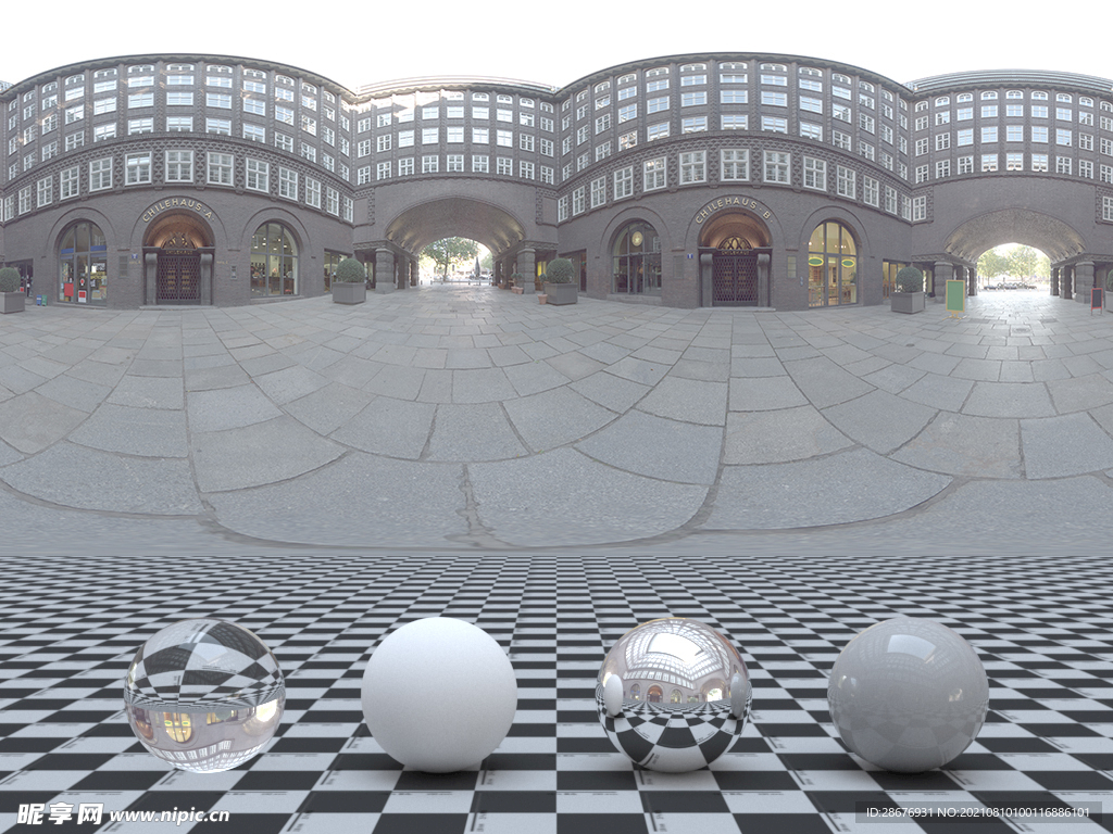 C4D城市街道贴图HDR贴图