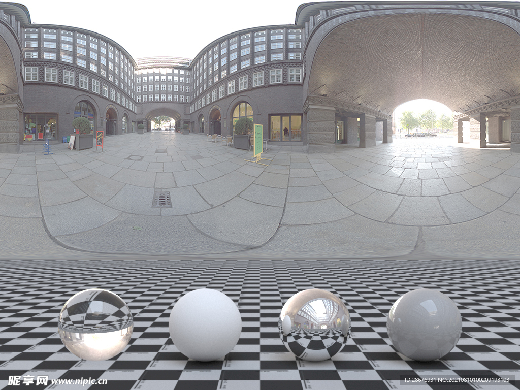 C4D城市街道贴图HDR贴图