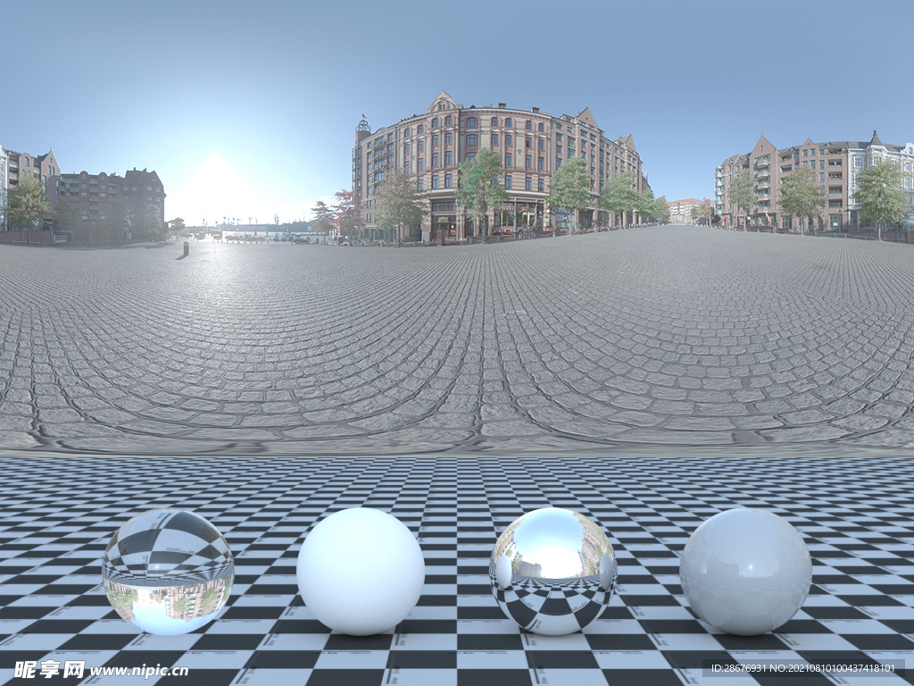 C4D城市街道贴图HDR贴图