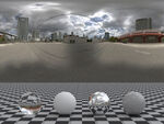 C4D城市街道贴图HDR贴图