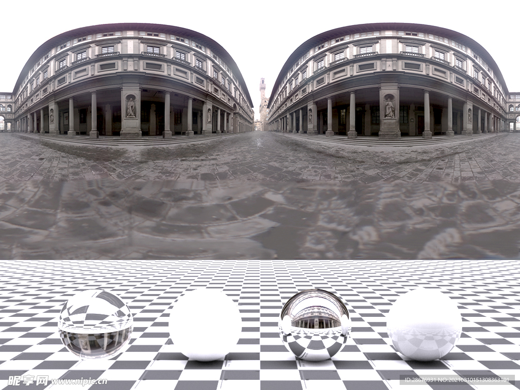 C4D城市街道贴图HDR贴图