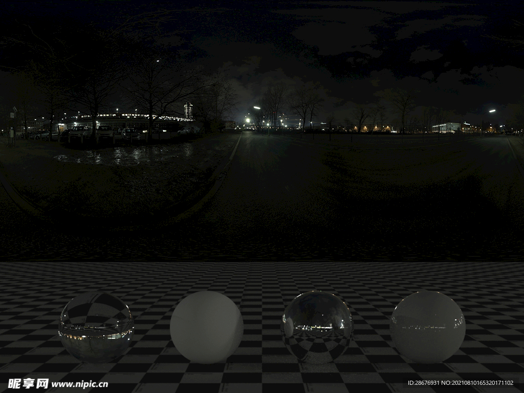 C4D城市夜景贴图HDR贴图