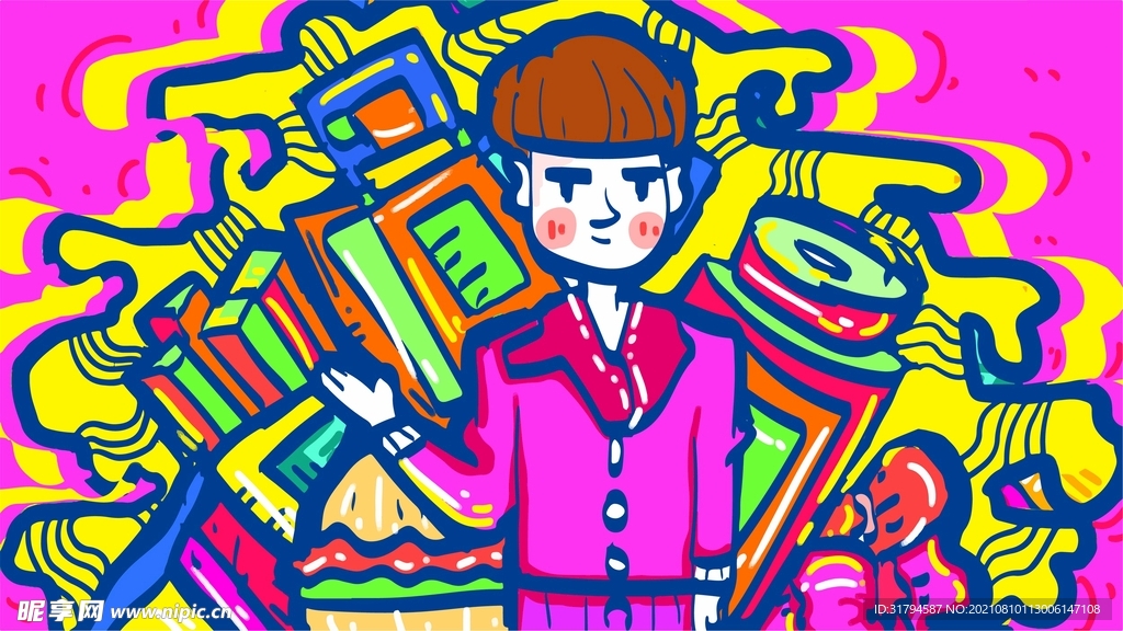 抽象插画