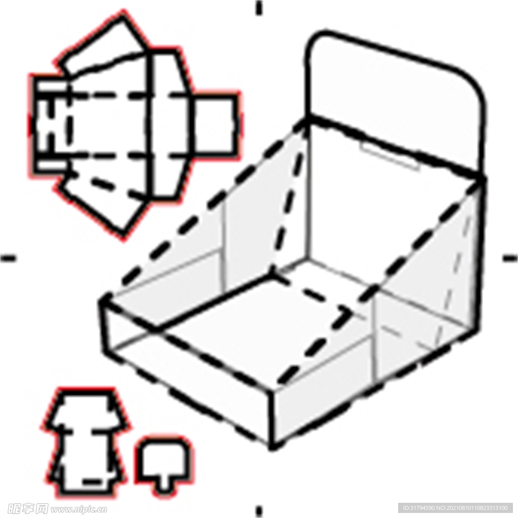 包装盒刀模图
