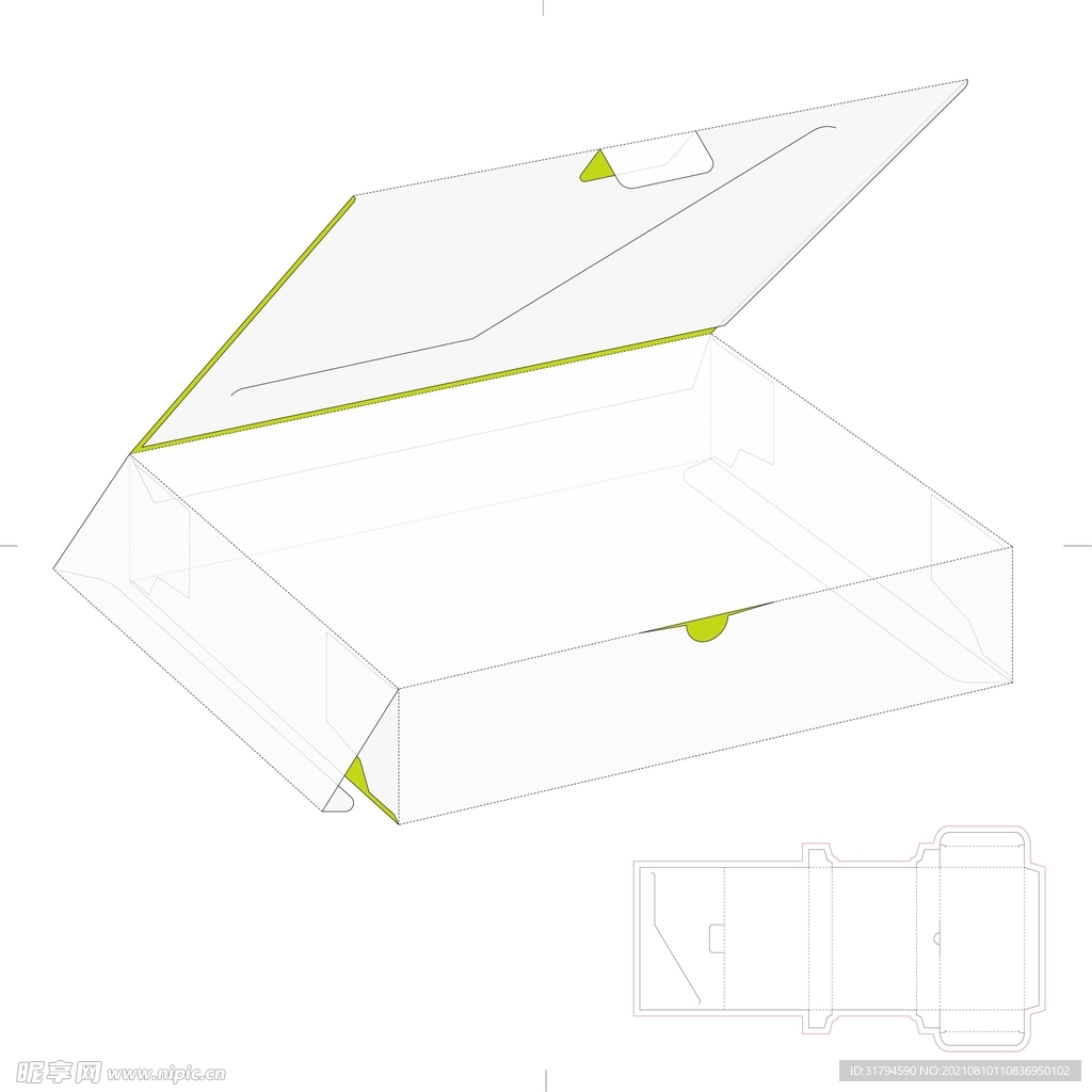 包装盒刀模图