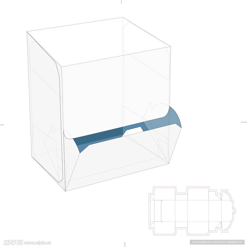 包装盒刀模图
