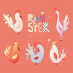 卡通鸡