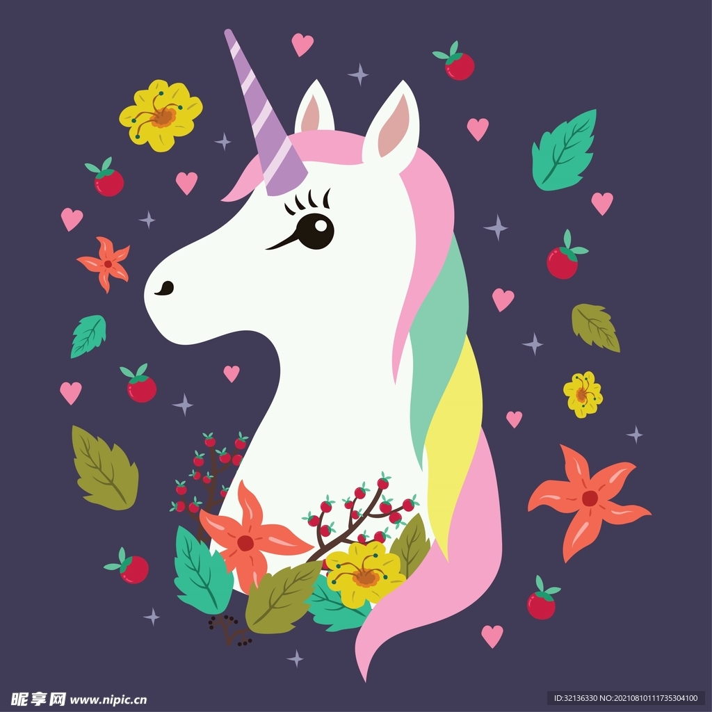 卡通独角兽