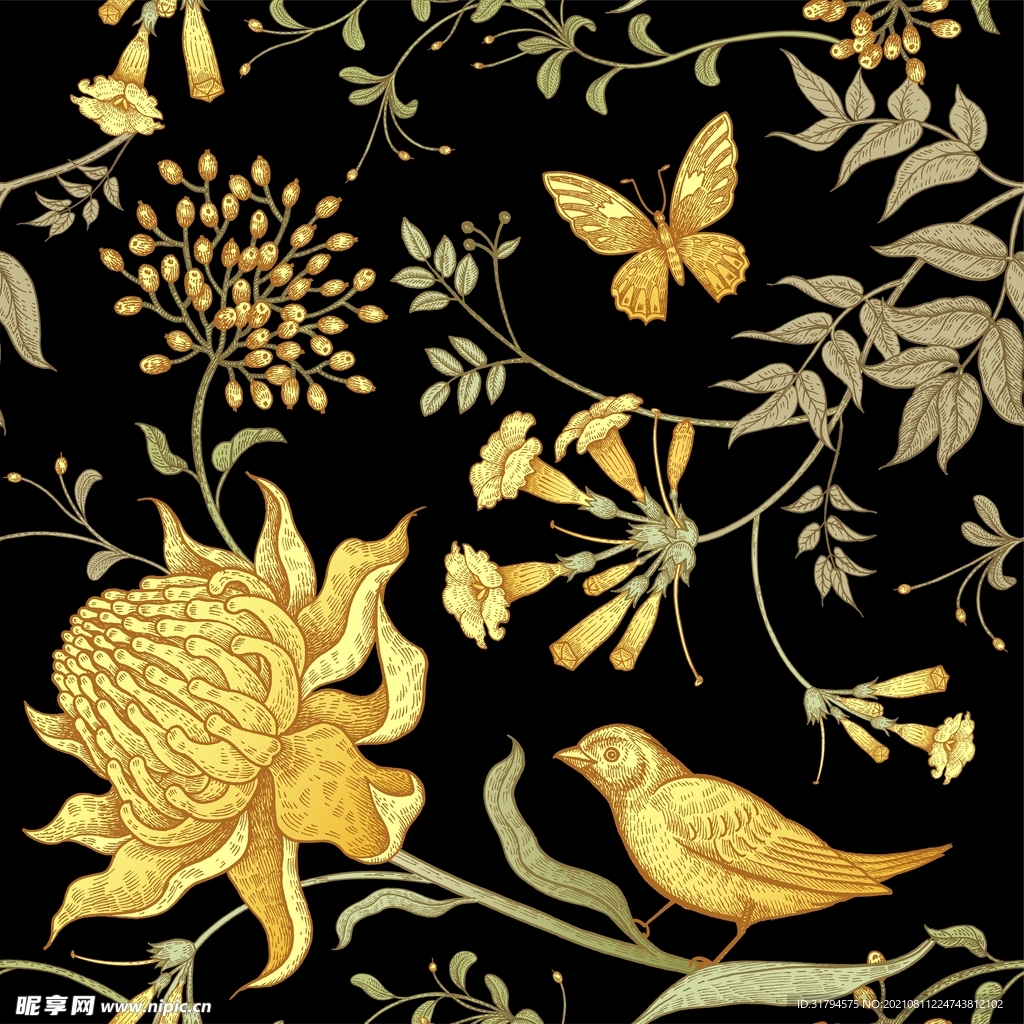 小清新花纹