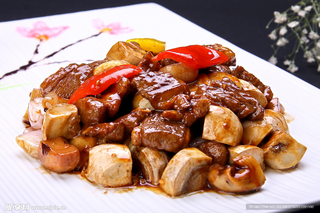 鲜菌七味粉焗美国肉眼