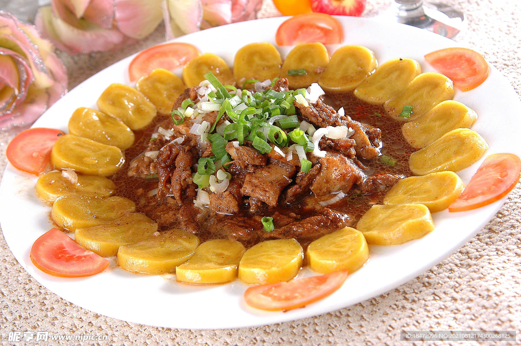 小炒猪肉蘸糕
