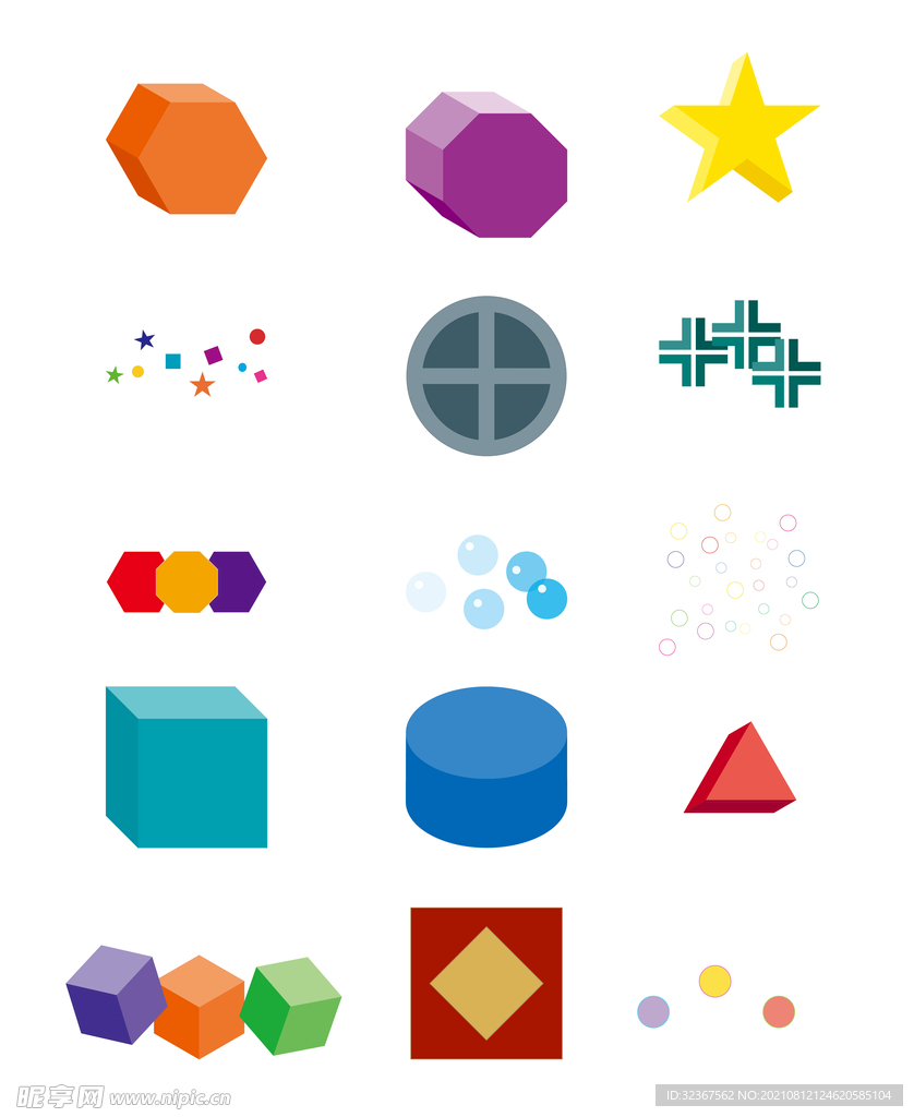 3D矢量图案