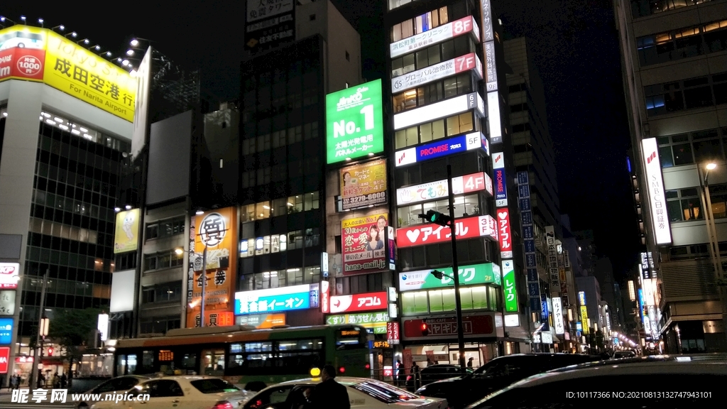 街景日本东京街头风景