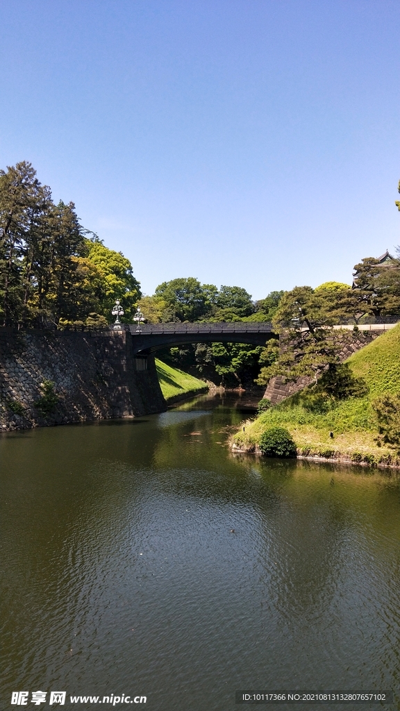 日本东京天皇皇宫风景