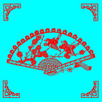 喜上眉梢剪纸