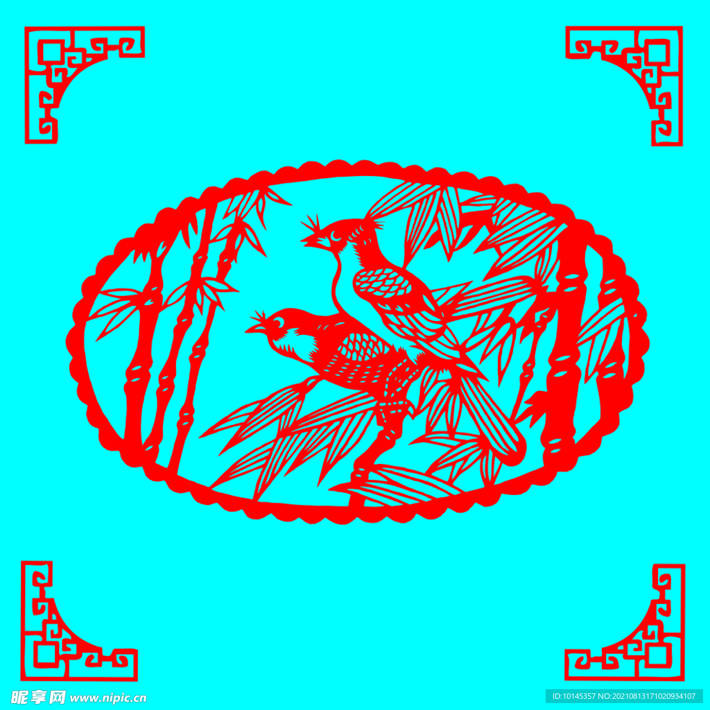 花鸟剪纸