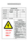 办公区配电箱标识牌