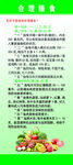 合理膳食易拉宝展架