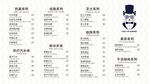 快餐价目表