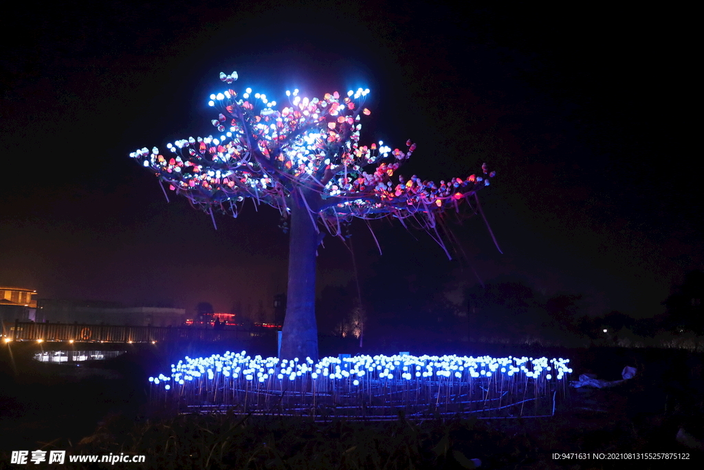 夜游景观 火树银花