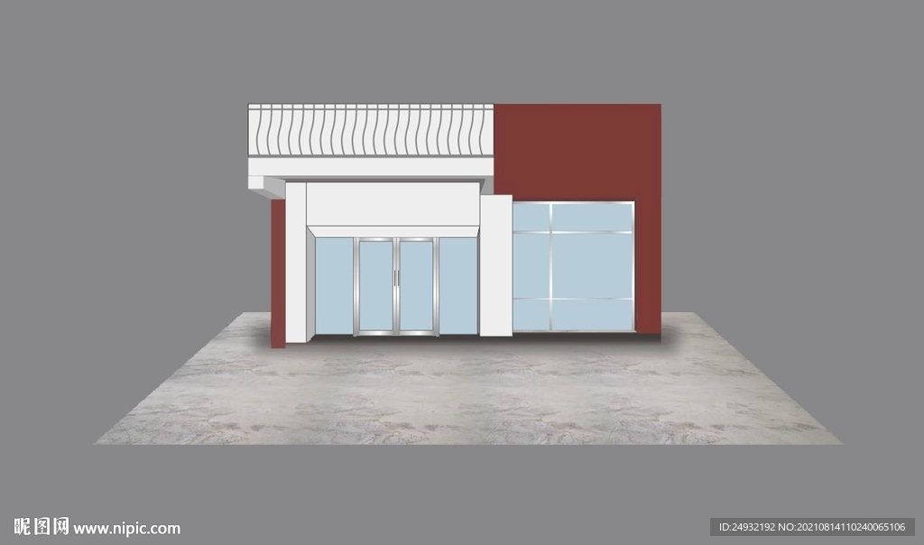 店铺招牌平面建模