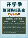 开学季校园防疫小课堂海报
