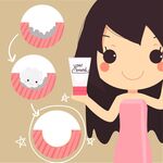 护肤插画