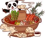 火锅插画