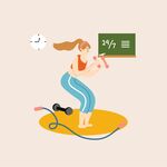 女孩插画